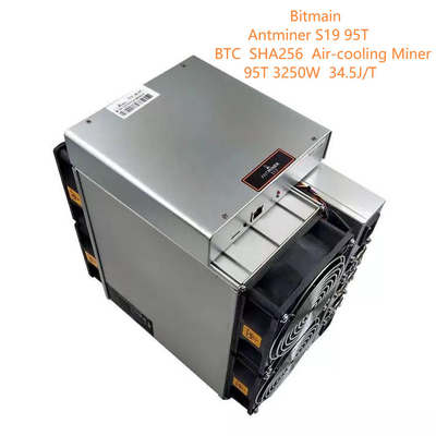 SHA256 비트마인 앤트미네르 S19 95번째를 냉각시키는 BTC / 비치 / BSV 비트코인 Asic 광부 공기