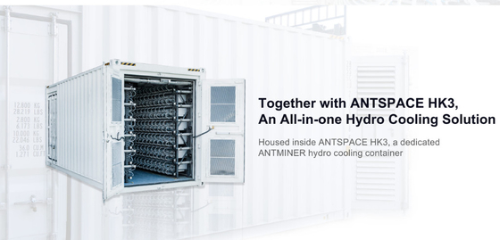 수력전기 냉각 BTC Asic 앤트미네르 비트마인 앤트미네르 S19 Pro+ Hyd 198번째 27.5W/T