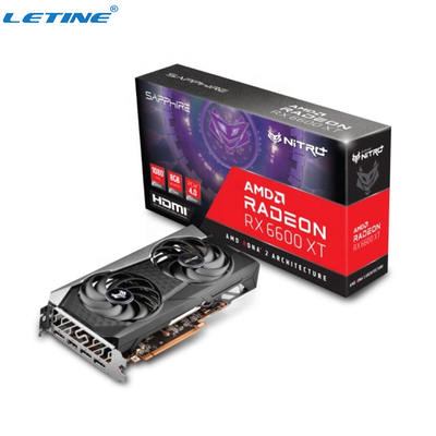 팬냉각기 광부 그래픽 카드 사파이어 Rx 6600xt Nitro+ 8gb Gddr6 128 비트