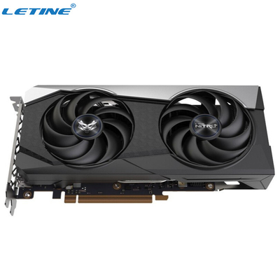 팬냉각기 광부 그래픽 카드 사파이어 Rx 6600xt Nitro+ 8gb Gddr6 128 비트